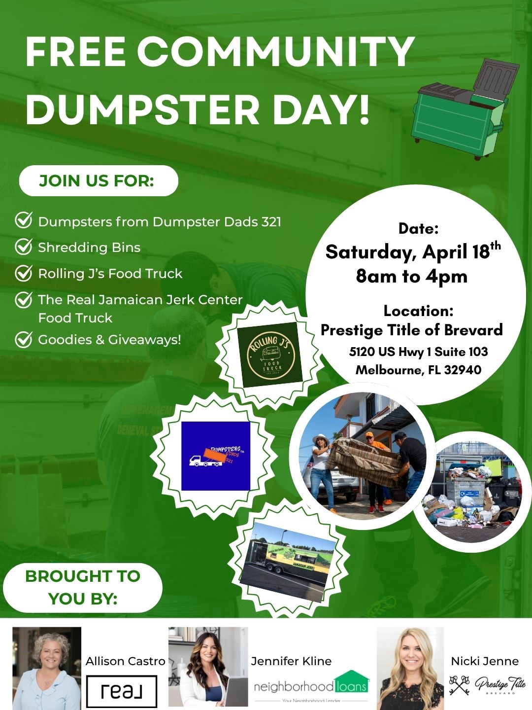 Free Community Dumpster Day with Allison Castro