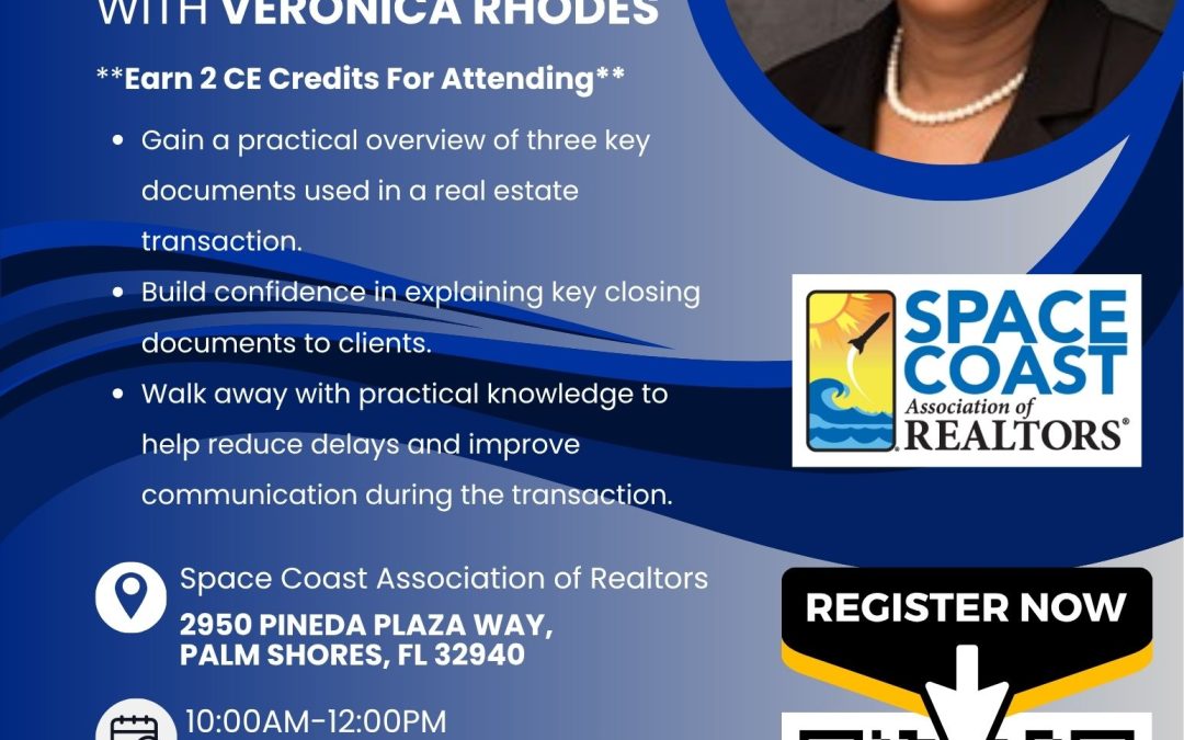 The Ultimate Transaction Toolkit: Contract, Title Commitment, ALTA Settlement Statement with Veronica Rhodes- Earn 2 Hours of CE!